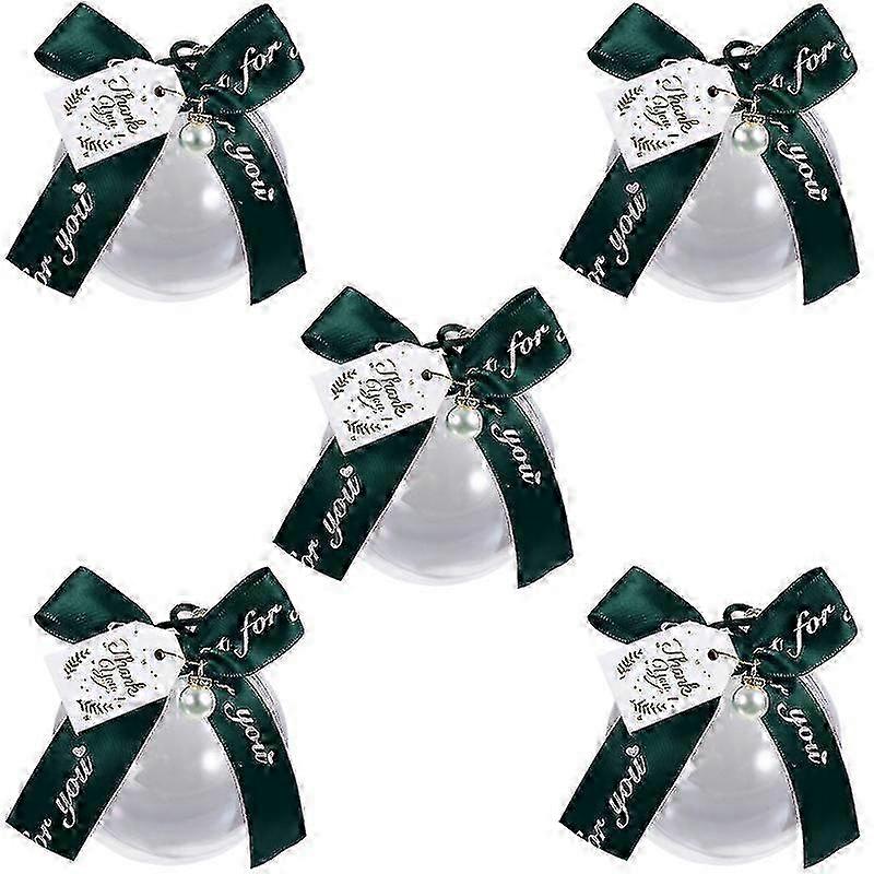 Birthday Wedding Party Transparent Ball Candy Boxes, 5pcs