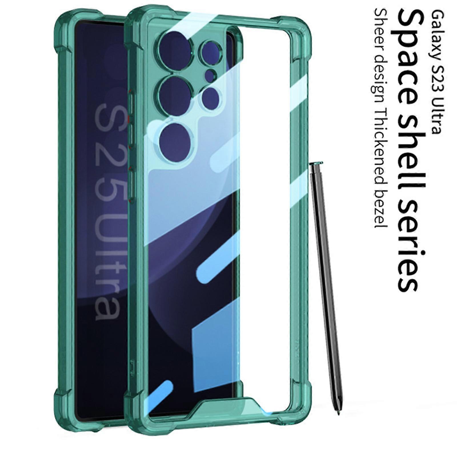 Phone Case Personalized Solid Color Airbag Transparent Case Simple Anti-Shock Case for Samsung GalaxyS25 Ultra