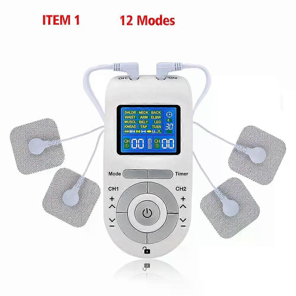 8/12 Modes Tens Fisioterapia electroestimulador Pulse Massager EMS Low Frequency Nerve Muscle Stimulator Physiotherapy Therapy