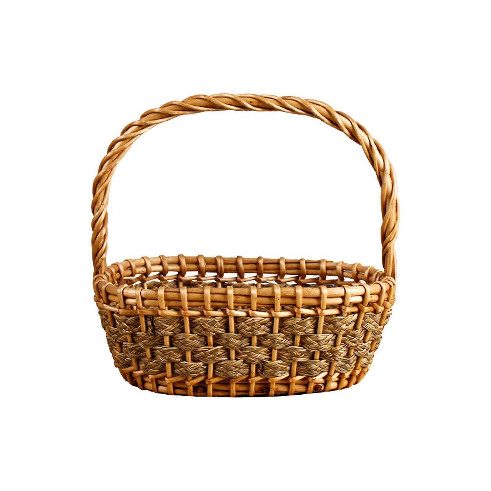 Wicker Basket Woven Basket Storage Basket Flower Pot