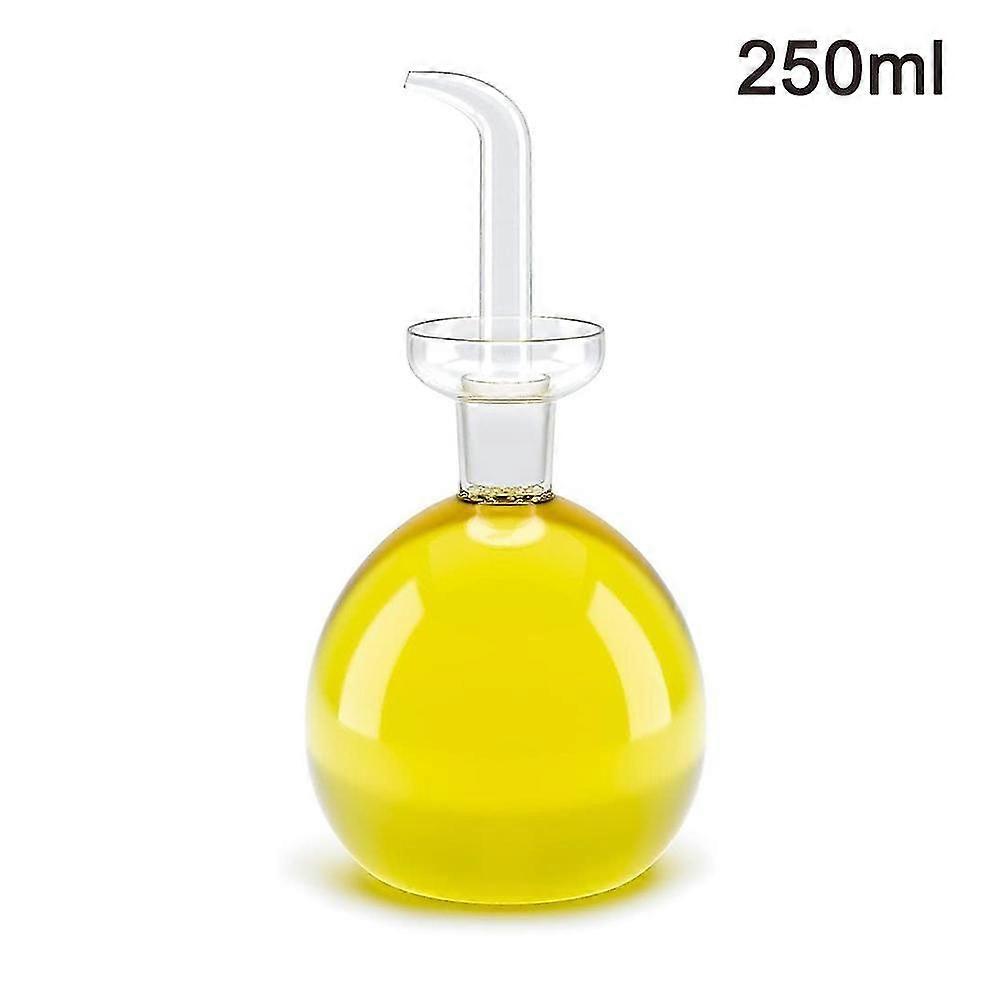 Cylindrical Olive Oil Dispenser Oil Bottle Glass With No Drip Bottle Spout - Oil Pourer Dispensing Bottles For Kitchen