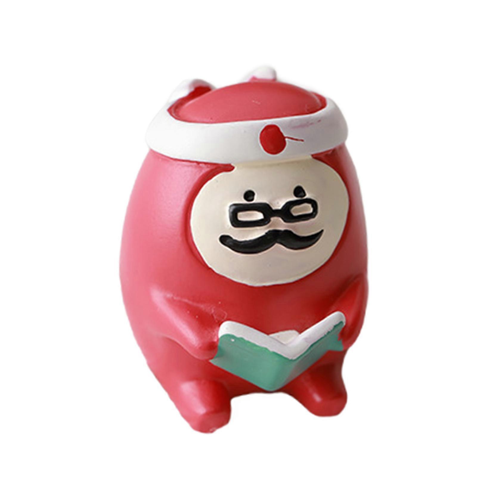 Υπέροχα χριστουγεννιάτικα ειδώλια Santa Snowman Resin αγάλματα για το χειμώνα διακόσμηση σπιτιού Holiday Desktop Display
