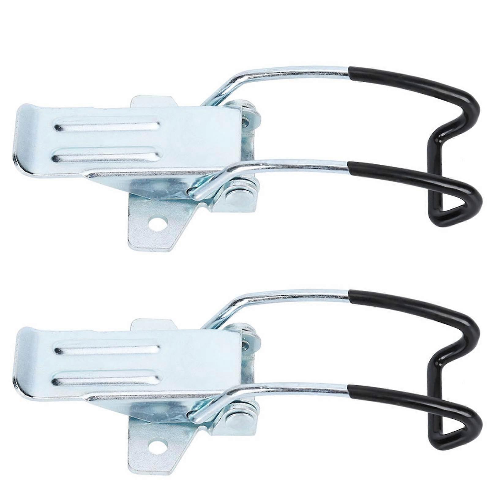 2Pcs Stainless Steel Latch Fasten Buckle Lock, Curved Casting Hinge Lockout Hasps for Lid,Box, Cabinet Hardware