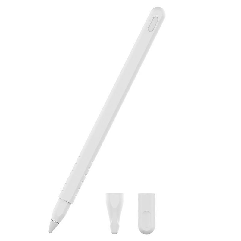 3 in 1 Pure Color Silicone Stylus Pen Protective Case Set for Apple Pencil 2