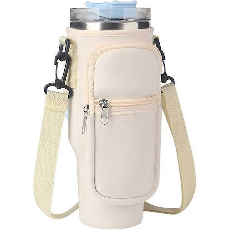 Insulated Water Bottle Carrier Bag for 32 oz Bottles, Durable Nylon, Adjustable Strap, Waterproof, Multiple Colors