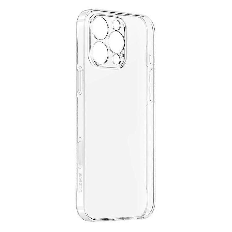 BASEUS Crystal Series Compatible For iPhone 16 Pro Max Case Clear PC + TPU Phone Cover (Touch Button Version)