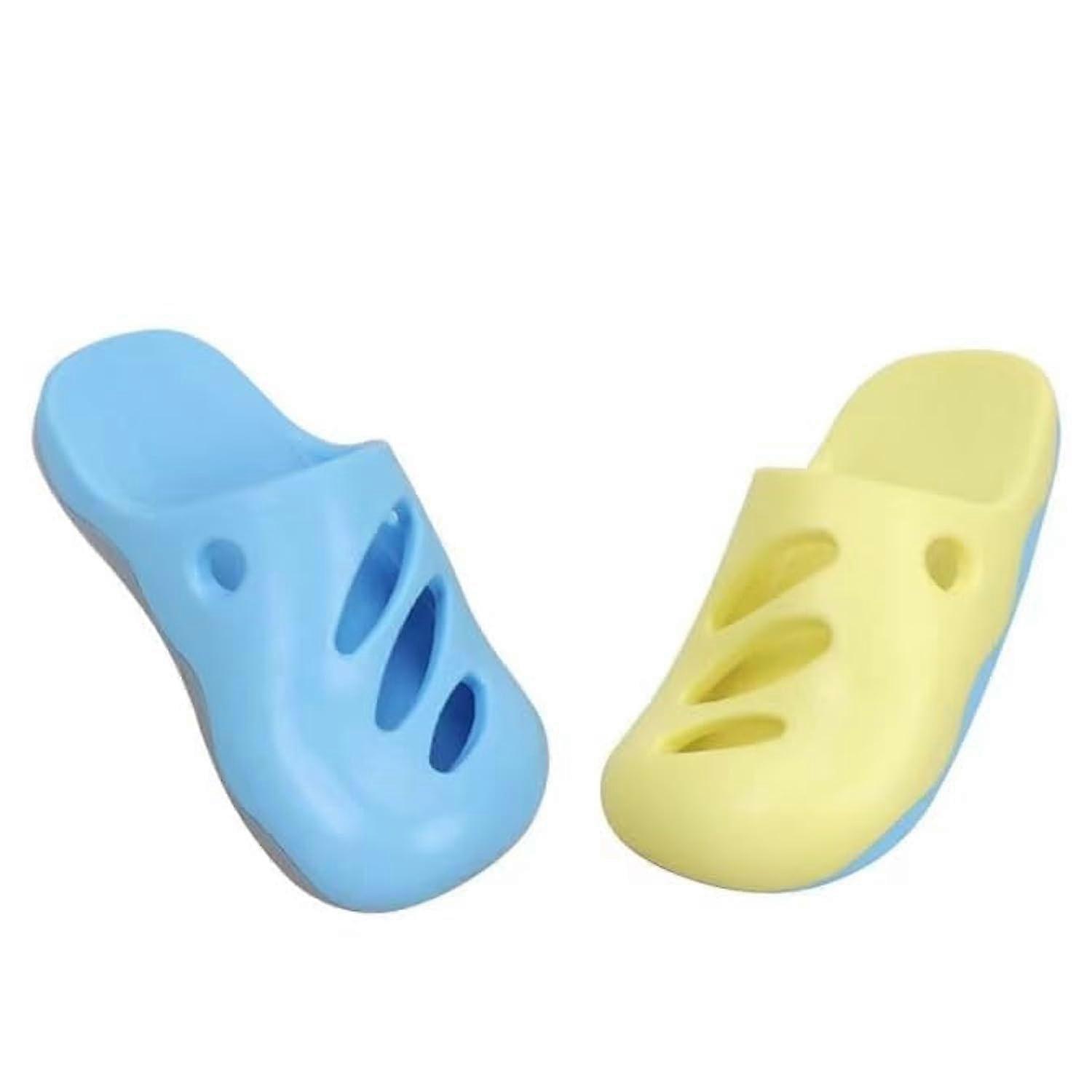 Interactive Cave Shoe Dog Toy for Small Dogs - Durable Yellow Chewing Toy for Aggressive Chewers and Teeth Cleaning