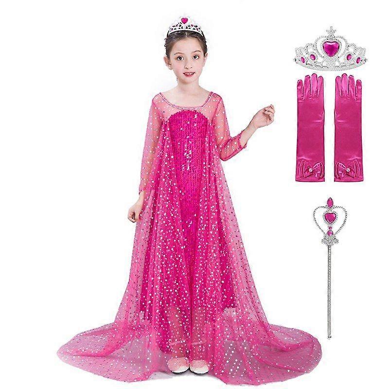 Gül Elbise Seti # Cosplay Elsa Elbise Kızlar Payetler Parti Beyaz Önlükler Kar Kraliçesi 2 Elza Elbiseleri Prenses Kostümü Kız Partisi Fantezi Vestido 3 Renk