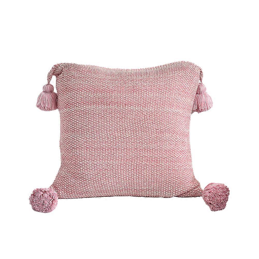 Elegant Throw Pillow Covers, Boho Style Square Sofa Cushion Cases with Tassels