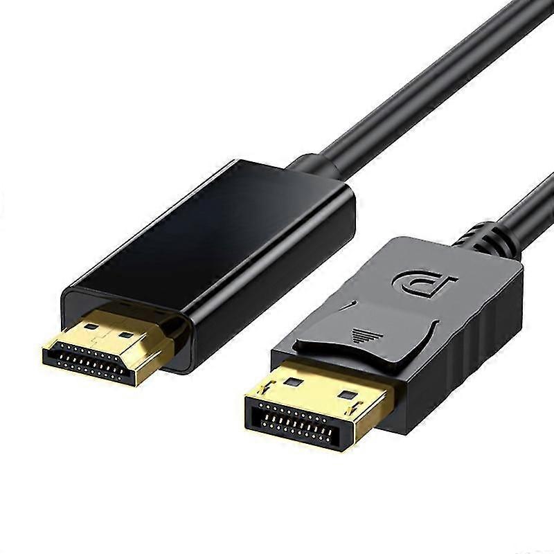 HDMIcompatible to Display Port Monitors Video Converter Cable 4K/1080P