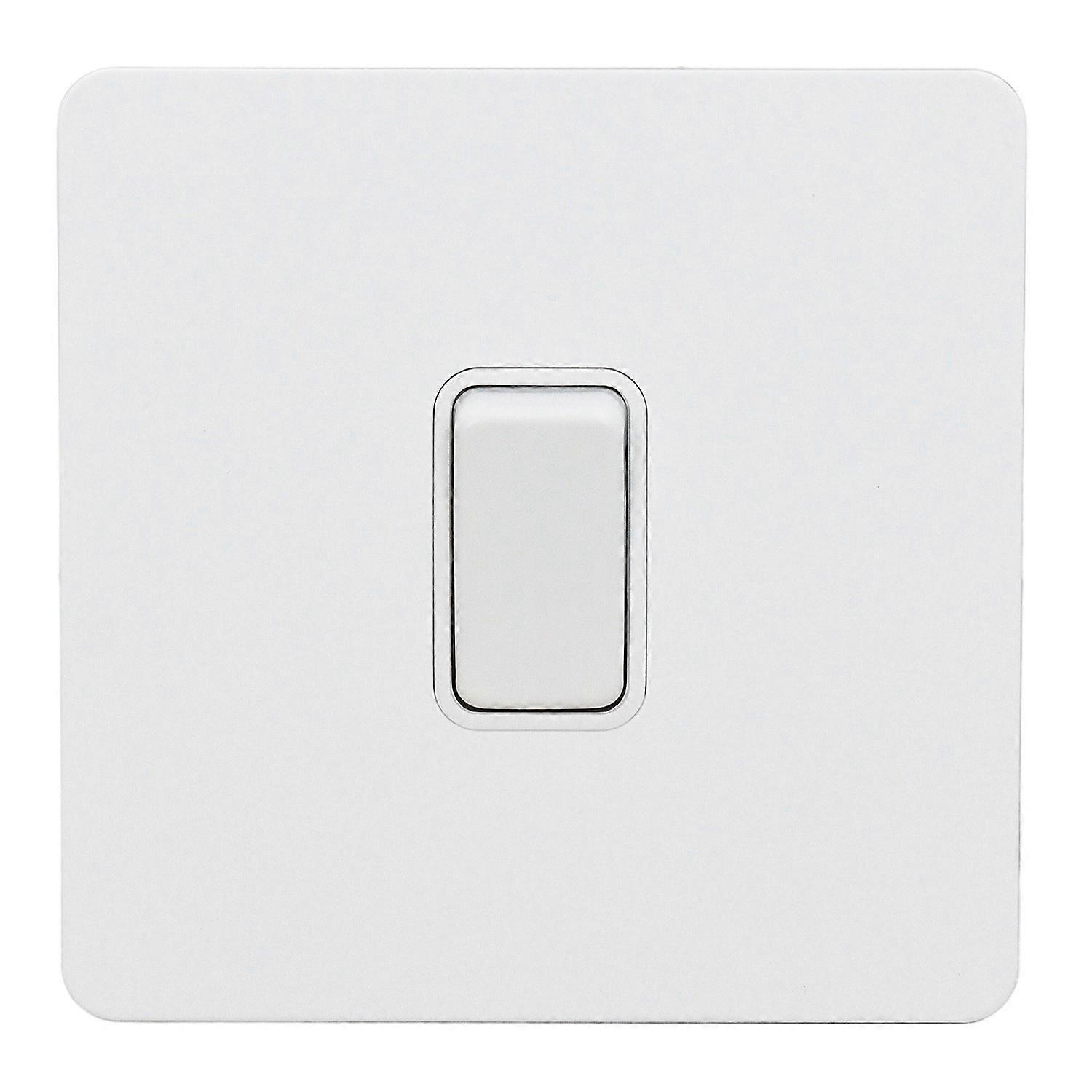 Button Plate Switch Pure White Color Stainless Steel Home Button Plate Switch AC250V