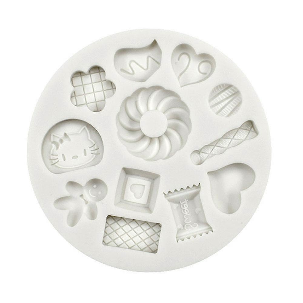 1 kpl munkkeja piparkakkukarkki silikonimuotit kakun koristelu sokeritaide suklaa leivontatyökalut keittiötarvikkeet