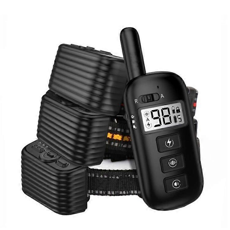 Remote Control Trainer Dog Collar Automatic Bark Stop Device, Specification: 1 Drag 3_Special Gift