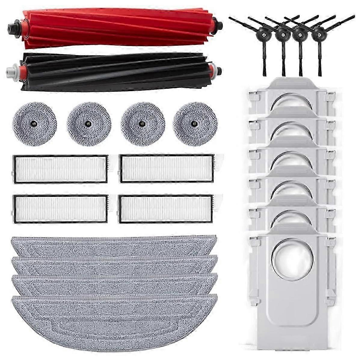 S8 MaxV Ultra ロボット掃除機用 Mian サイドブラシ HEPAフィルター モップクロス ダストバッグ 交換用