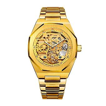 Forsining Mechanical Stainless Steel Luxury Watch for Men - Business Fashion Wristwatch Gold