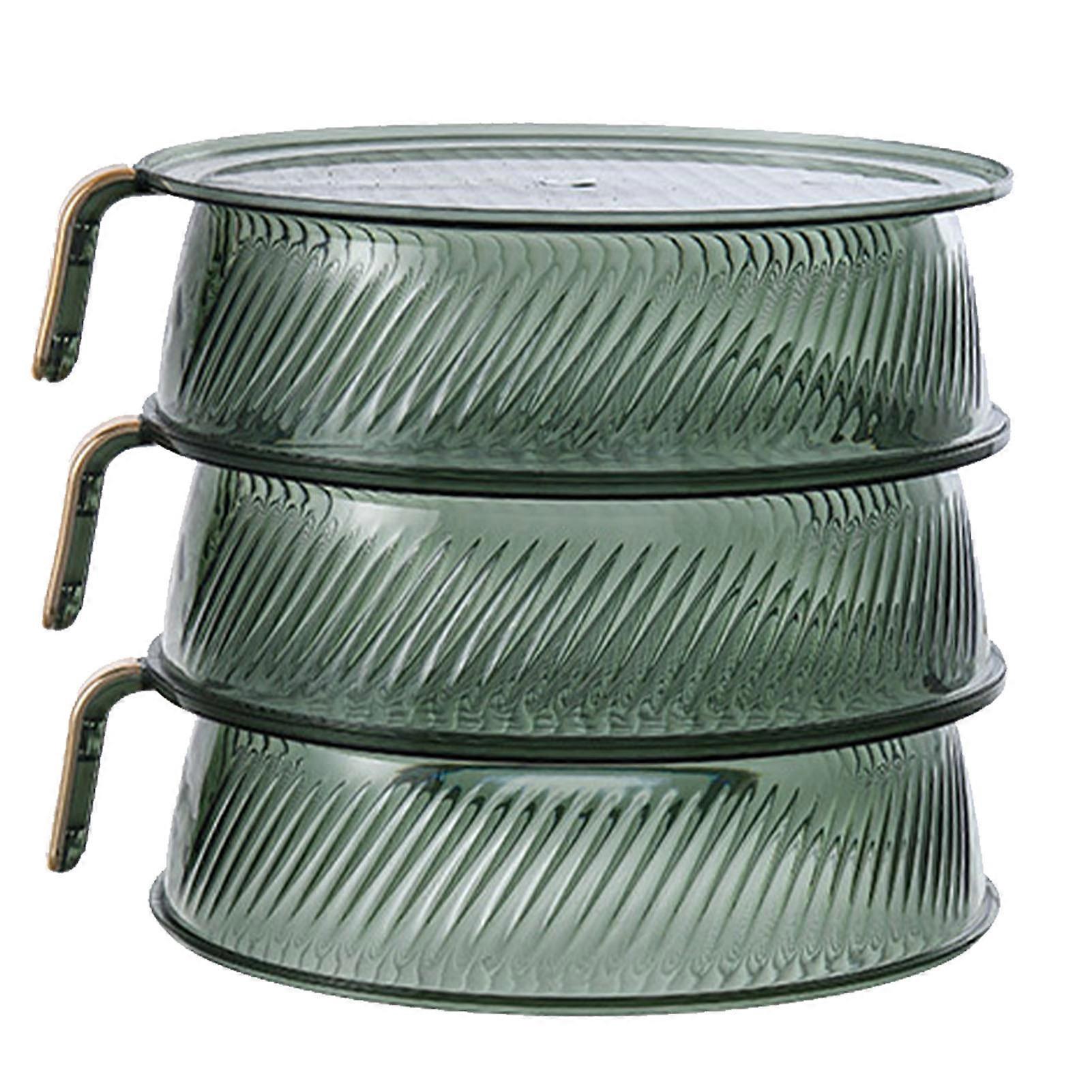 Transparent Green Insulated Food Stackable Multilayer Dustproof Thermal Vegetable Storage Cover