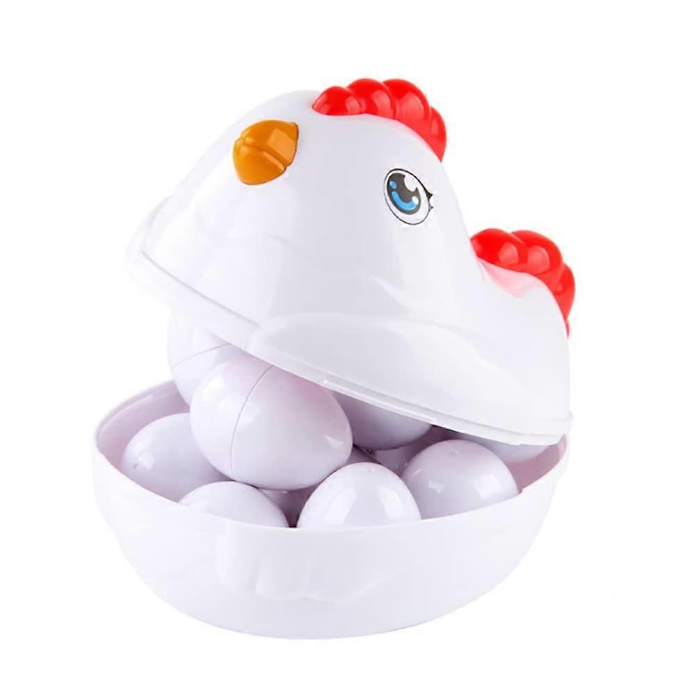 Chick Puzzle Egg Toy Set for Kids - Colorful Activity Eggs, Educational and Fun, Non-Toxic Material, 12 Pieces