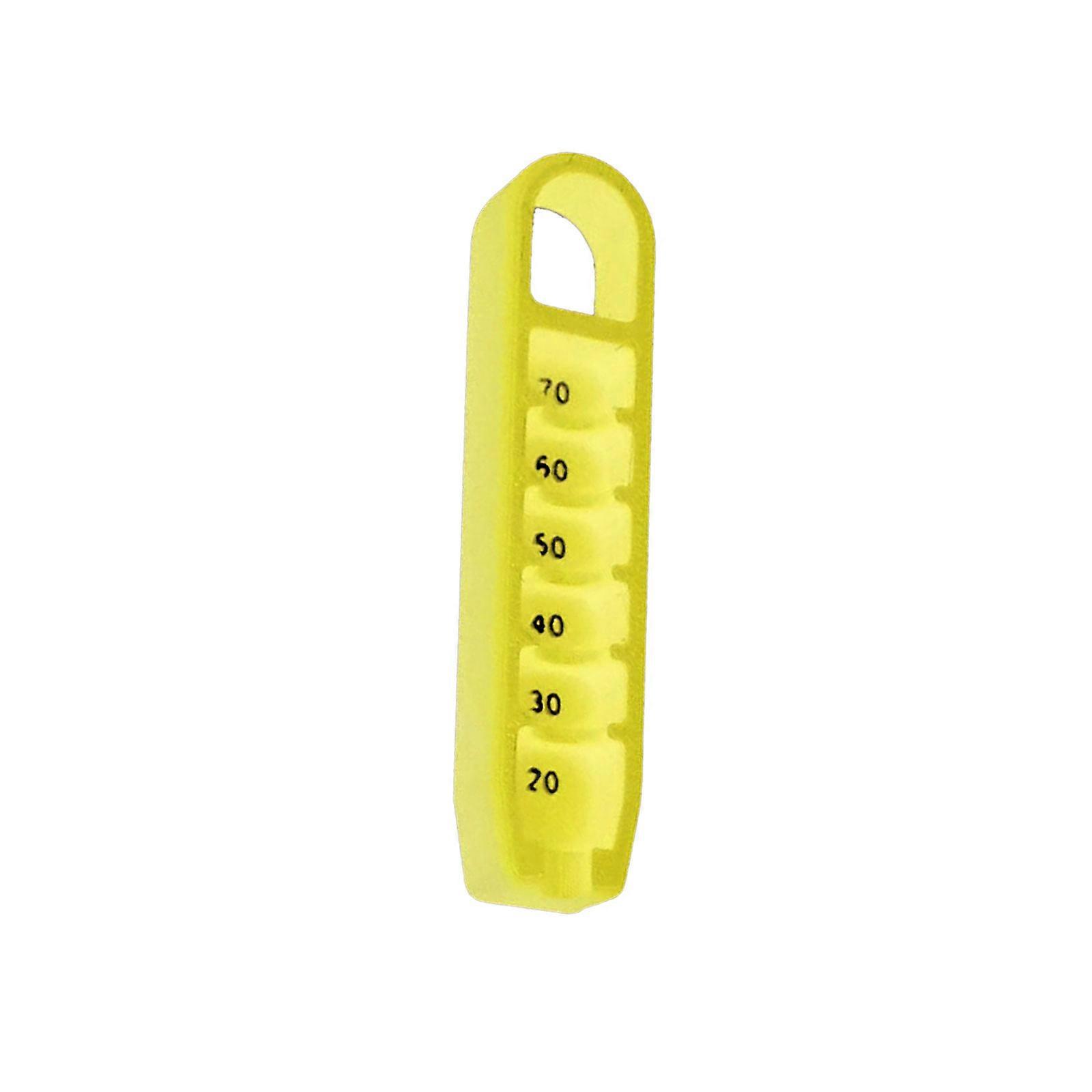 Golf Tees Height Gauge Elevator Portable Adjuster Precise Placement 20-70mm Measurement Tool for Consistent Swings Yellow