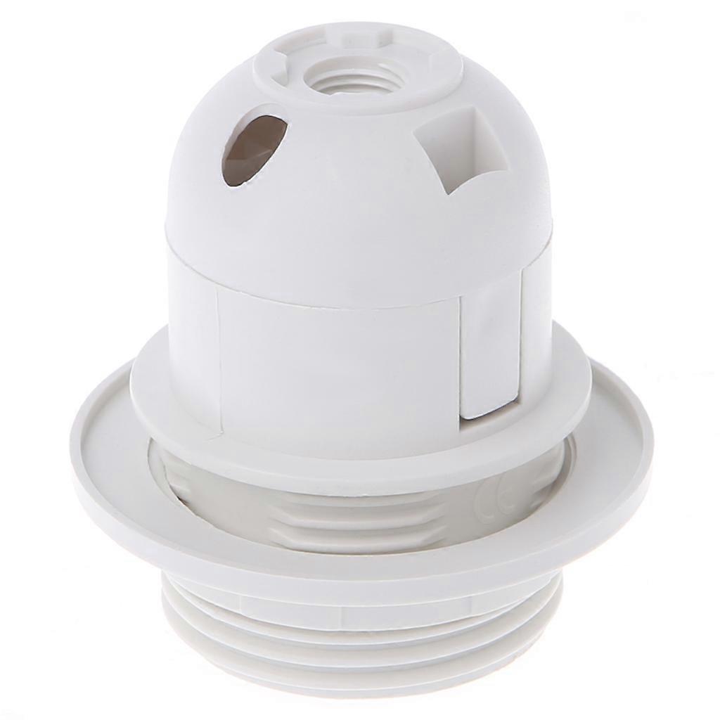 E27 Lamp Bulb Holder Edison Screw Cap Socket White/Black Pendant Ceiling Light  White