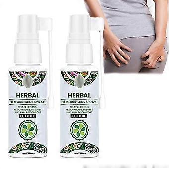 Spray de Hemorróidas Herbal Spray de Hemorróidas Spray de Tratamento de Hemorróidas Naturais Alivia a Coceira, Feliz H