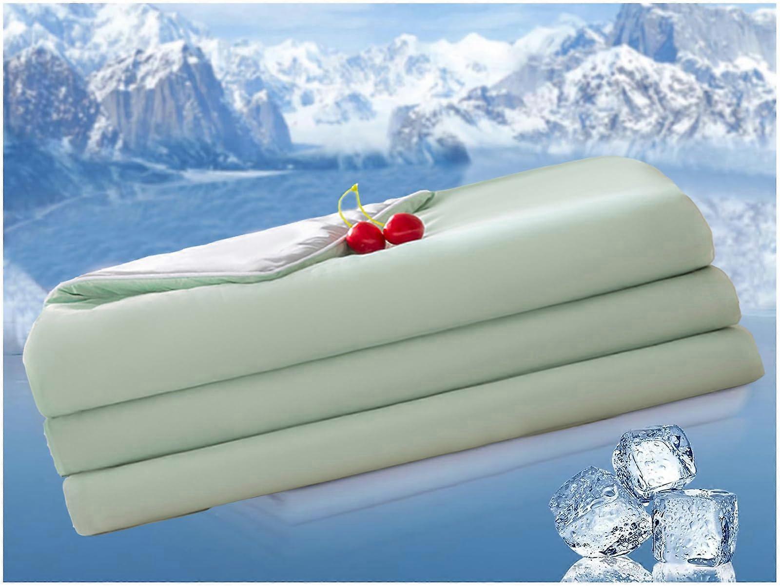 Summer Cooling Blanket for Night Sweats, Duvet with Double Sided Cooling Fiber, Soft Breathable Cooling Comforter Quilt for Adult , Machine Washable