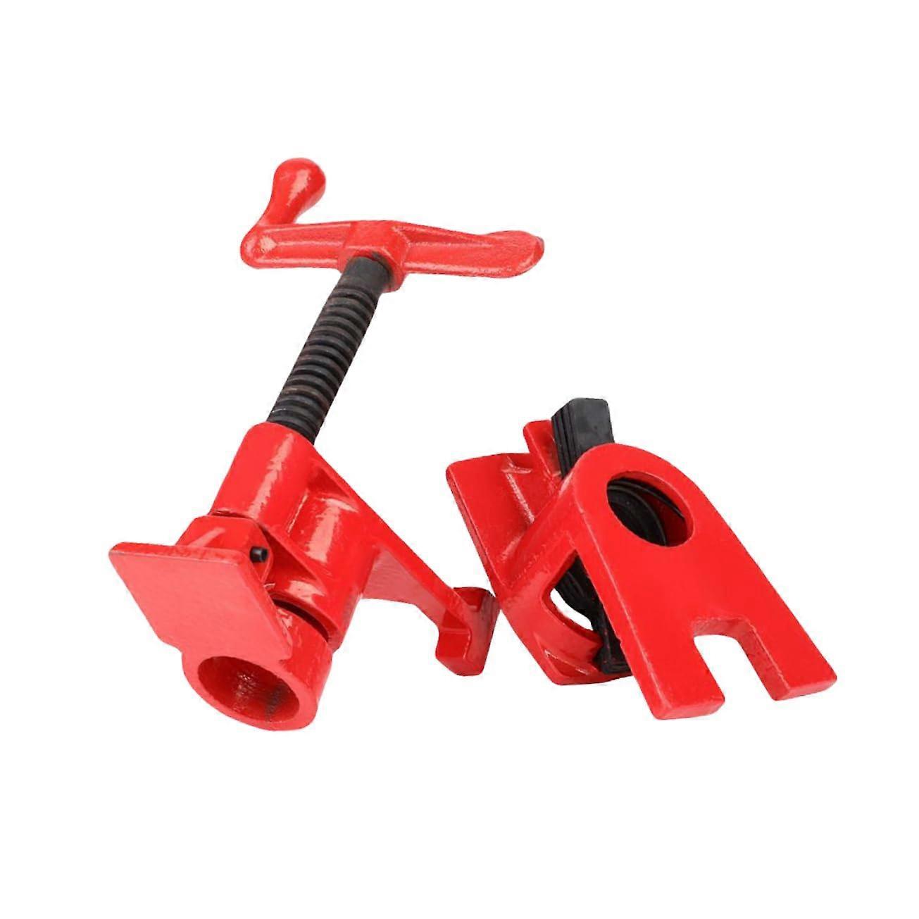 1 Set Woodworking Pipe Clamp for Gluing Steel Cast Pipe Clamp Tool for Woodworking Projects