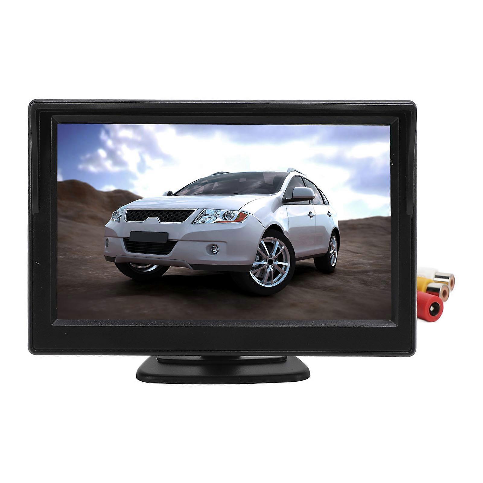 Car Backup Camera Systems 5Inch Display Infrared Night Vision Waterproof Wide Angle Reversing Camera for DC12 24V Vehicles 