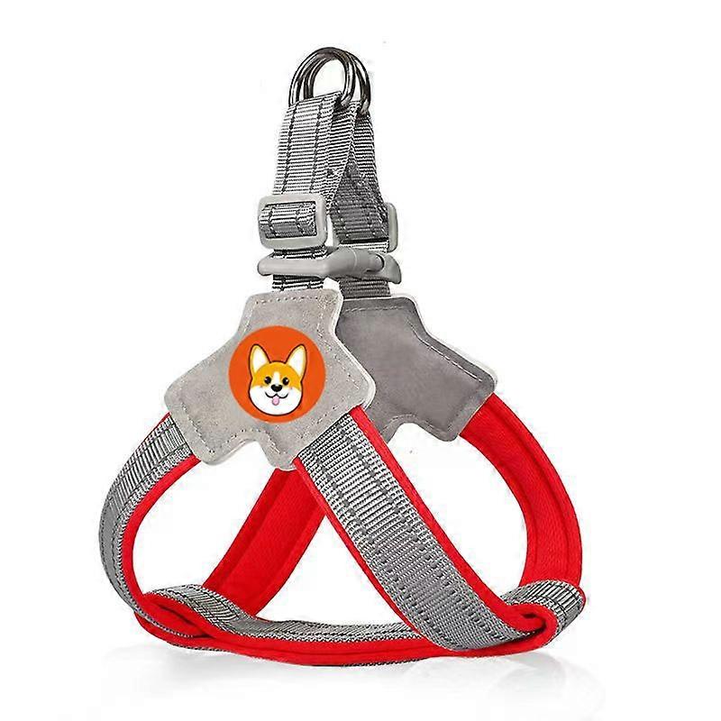 Saddle Style Pet Chest Harness Breathable Reflective Dog Leash
