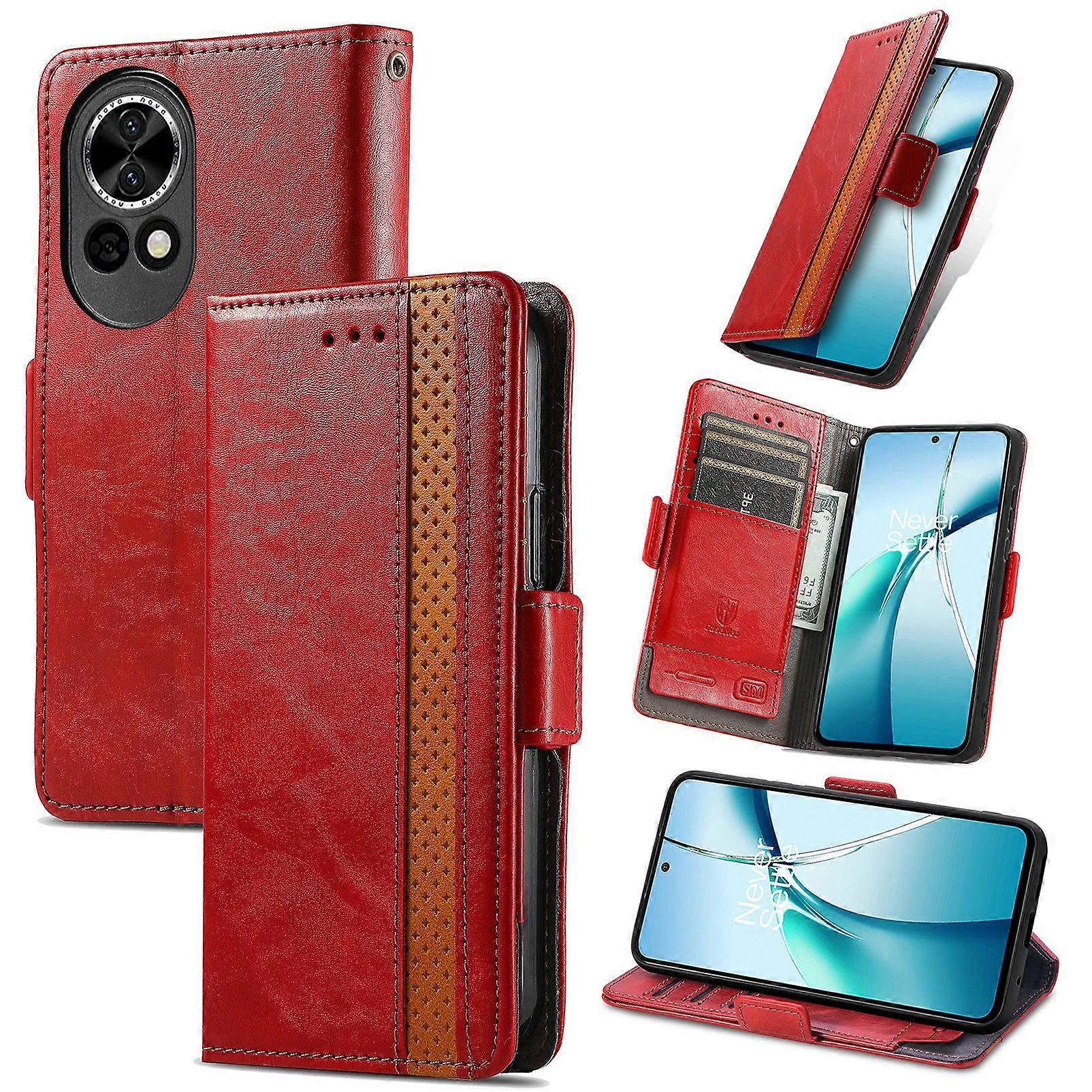 Compatible With Huawei Nova 13 Wallet Case, PU Leather Flip Case with Card Holders RFID Blocking Kickstand Phone Cover