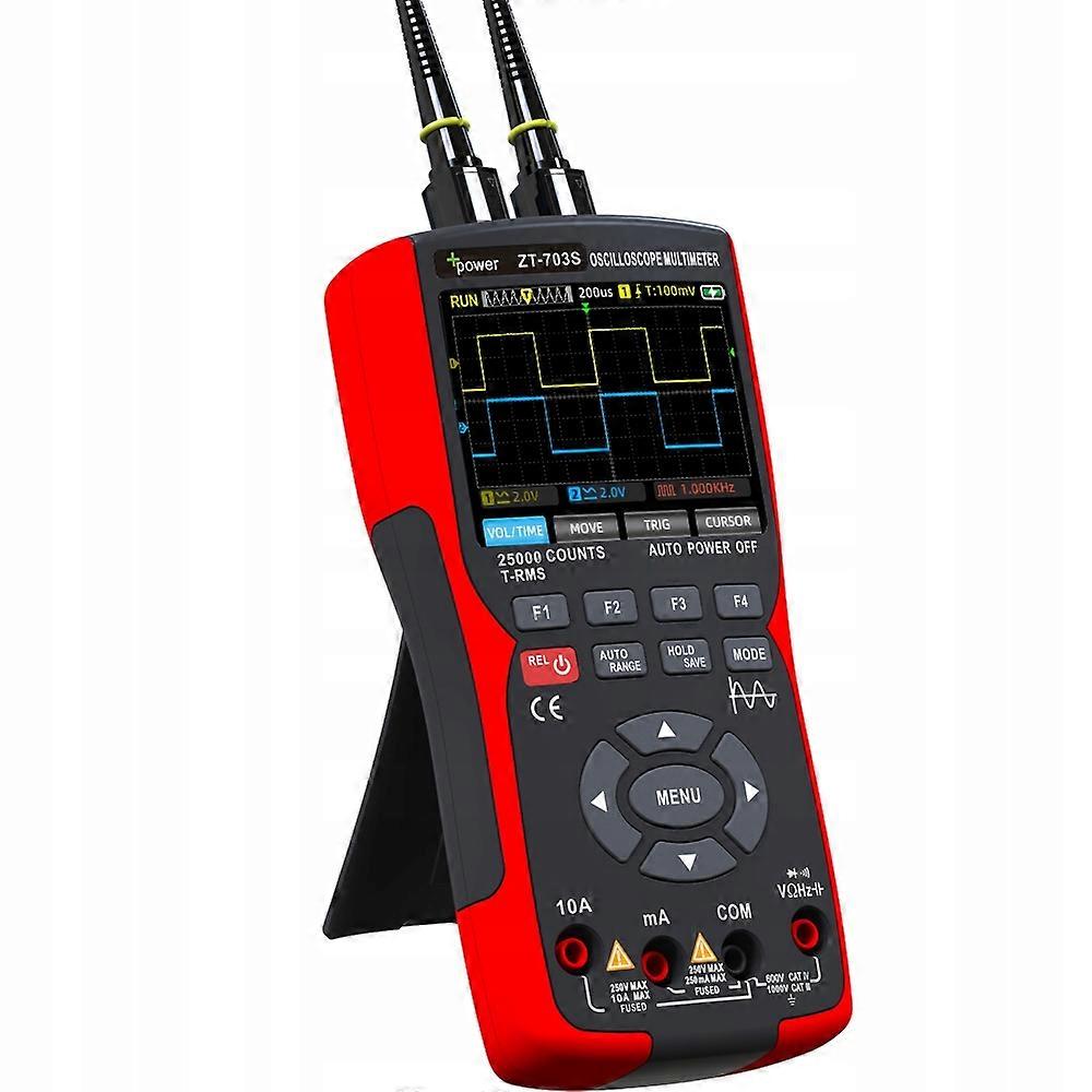 Multimeter Meter With Digital Oscilloscope 3in1 Zoyi Zt-703s 3,5'' 50mhz