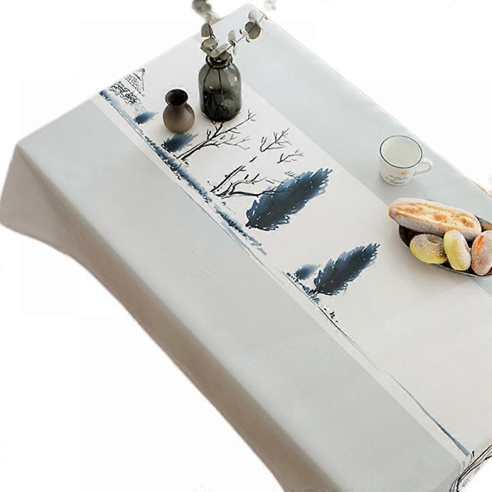 Tablecloth,Polyester RectangleTablecloth, Pattern Printed Washable Table Cloth Cover for Table for Buffet Table, Parties, Holiday Dinner(55inche)