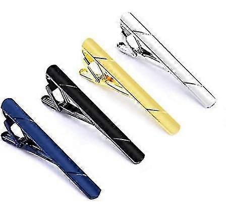 4 Piece Men's Tie Clip Set