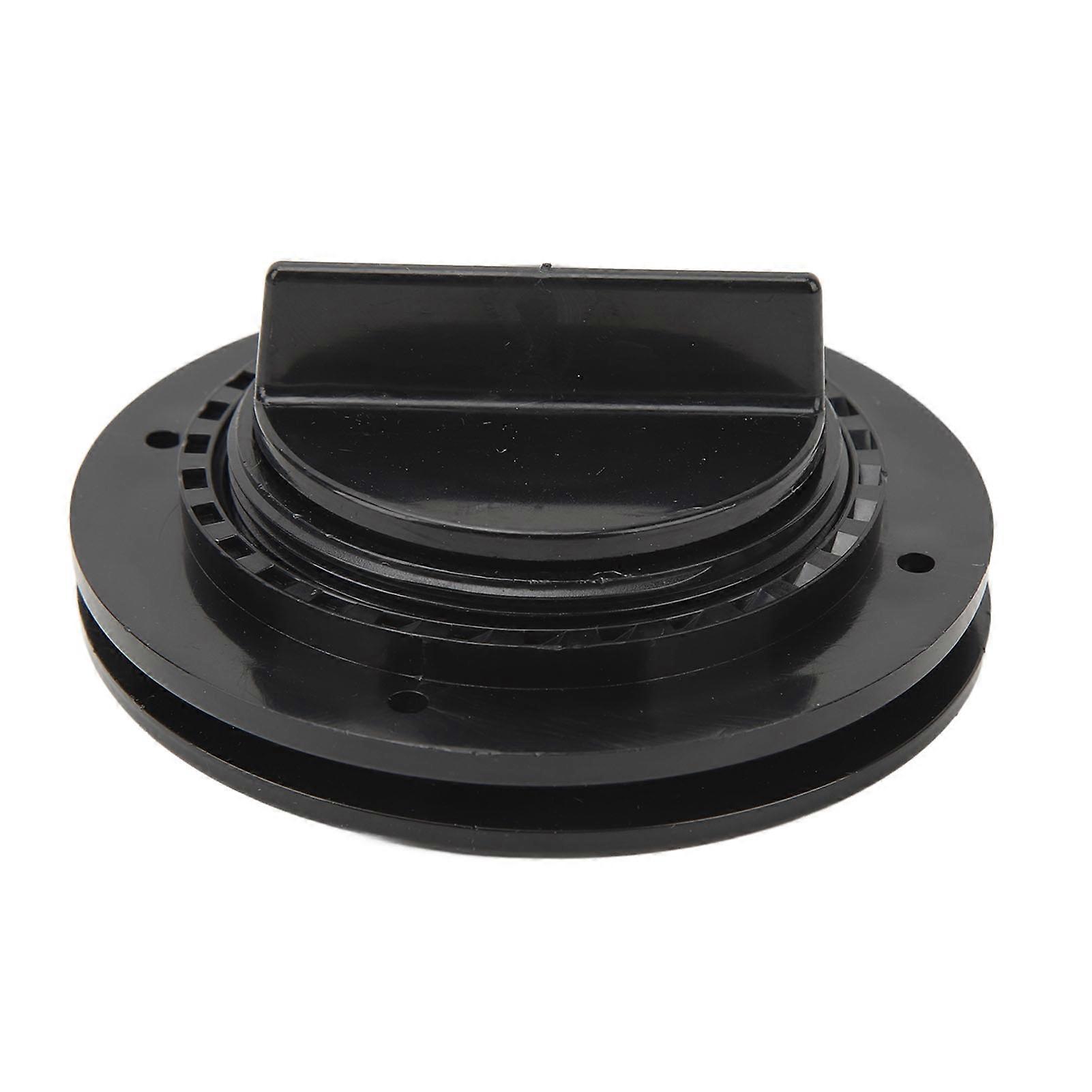 Scupper Valve Efficient ABS Easy Installation Boat Drain Plug for Yachts Speedboats Kayaks Black