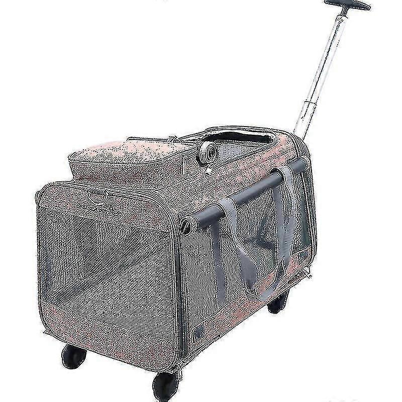 Removable Universal Wheel Folding Multi-function Pull Rod Tug Pet Bag Travel Portable Pull Rod Cat A
