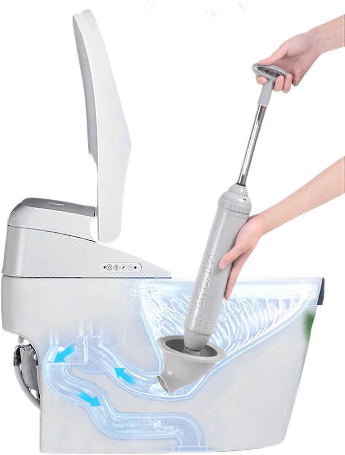 Toilet Plunger - High Pressure Powerful Plunger for Unblocking Toilets and Bathroom Drain Cleaning, All-Purpose Tool