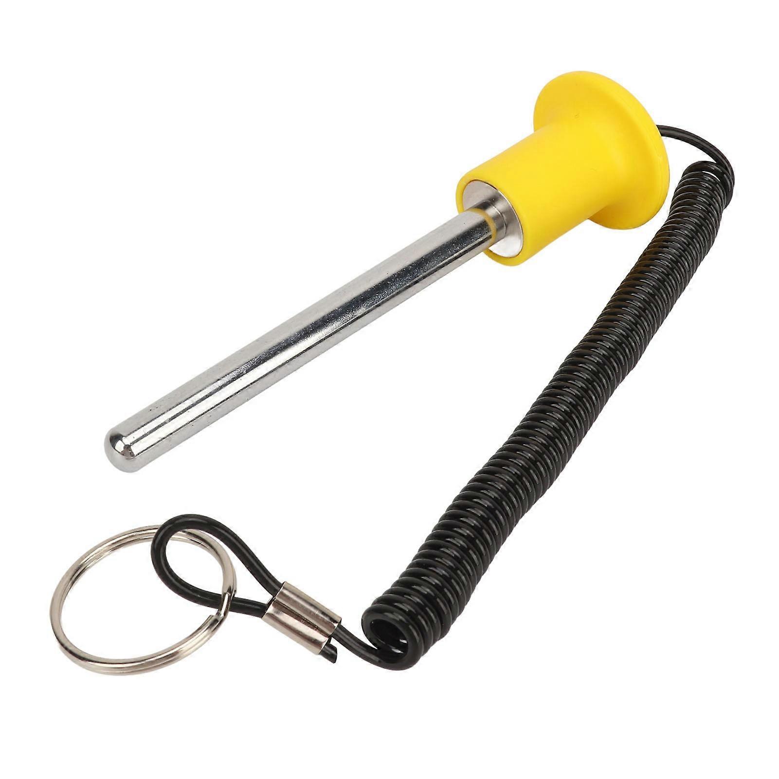 Magnetic Gym Weight Lock Pin with Iron Cord Easy to Use for Strength Training Fitness 10mm x 100mm