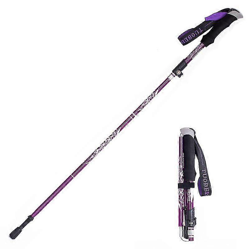Lebanghui Trekking Poles Collapsible Aluminum Hiking Trekking Sticks With Quick Lock