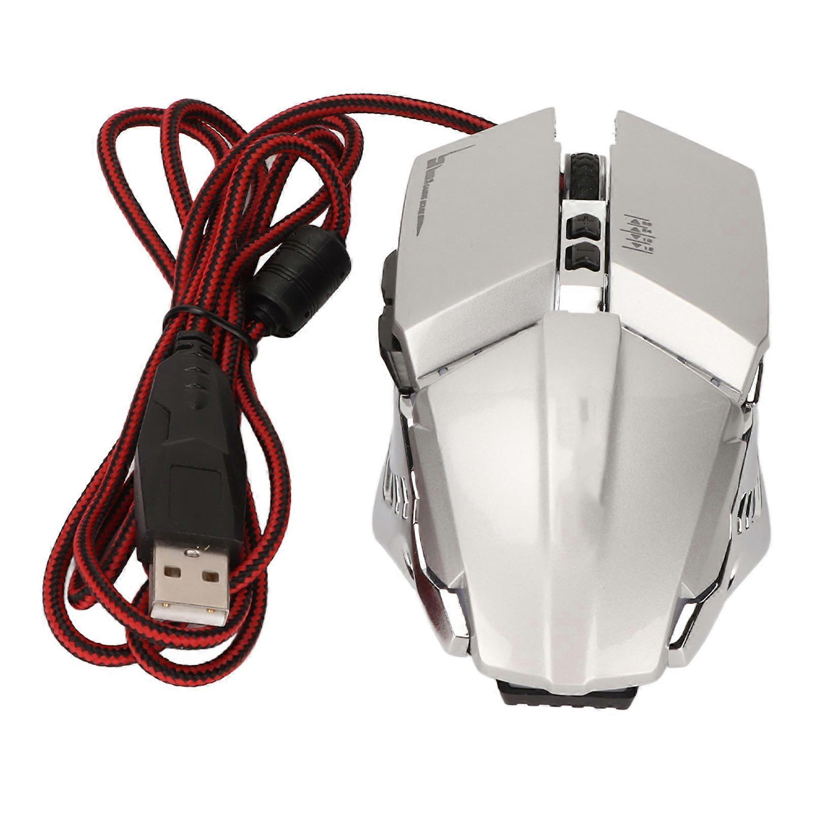 Gaming Ergonomic Design 4 DPI Adjustable Breathing RBG Backlit Accurate Control Office Mouse for Desktop Laptop PC