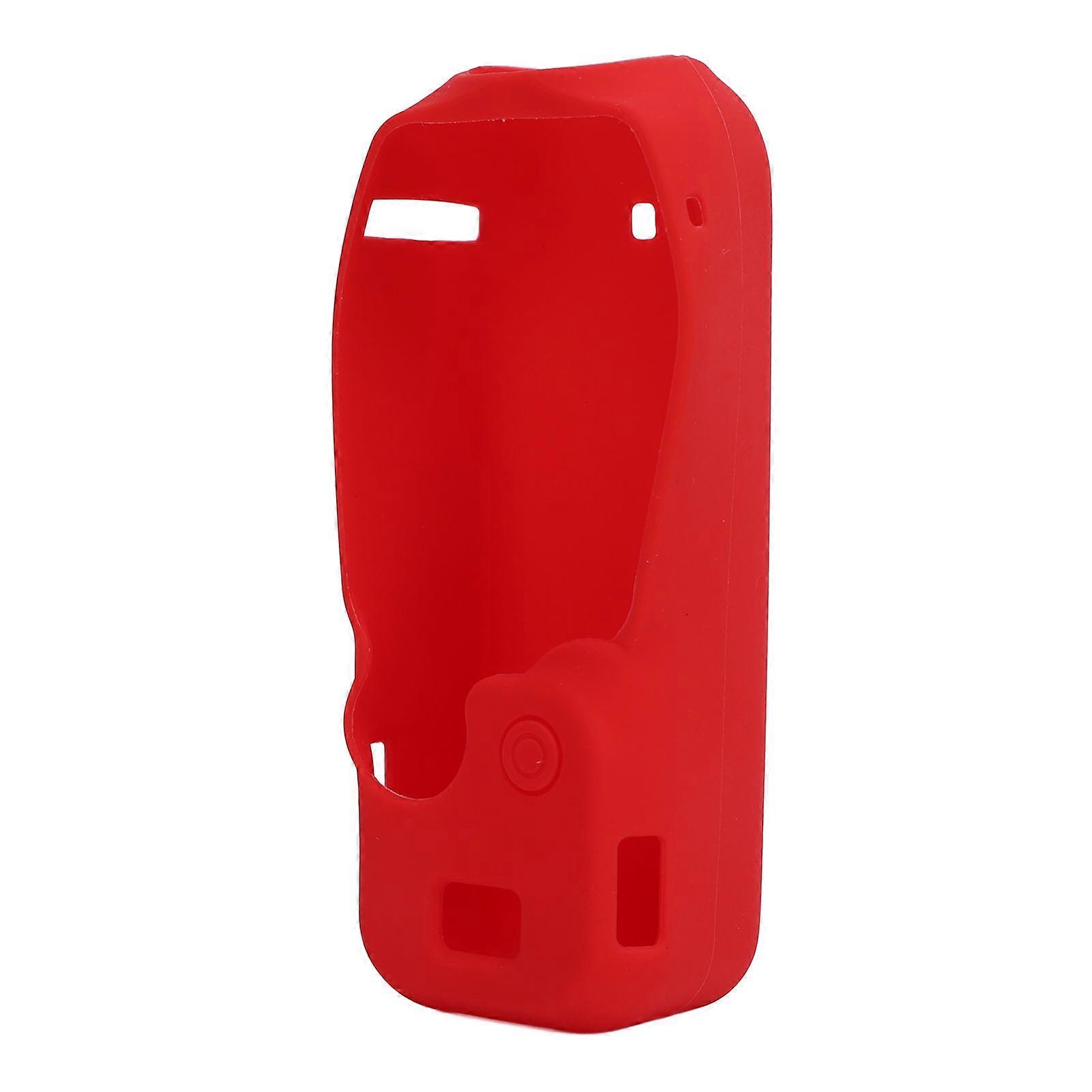 Silicone Case Non Slip Silicone Protective Case Comfortable Grip Soft Camera Silicone Protective Cover Case for Osmo Pocket 3 Red
