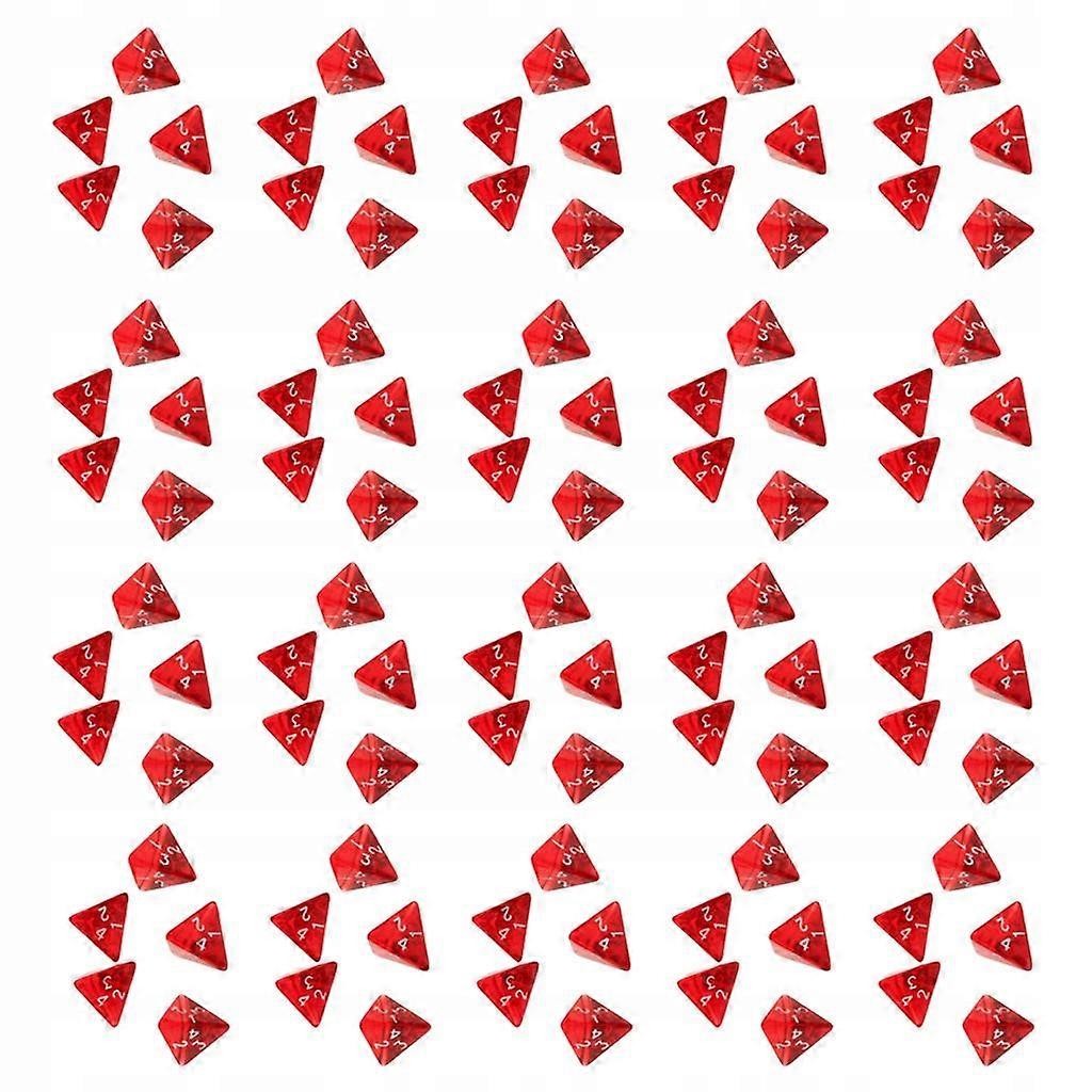 100 Pcs Gem Multi Sided Dices Polyhedral Dices D4 For D&d Trpg Games