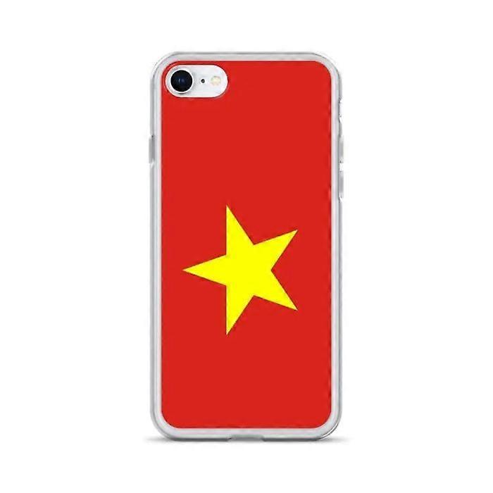 Phone Case - PIXELFORMA - iPhone 7 - Vietnam Flag - Transparent Plastic - TPU