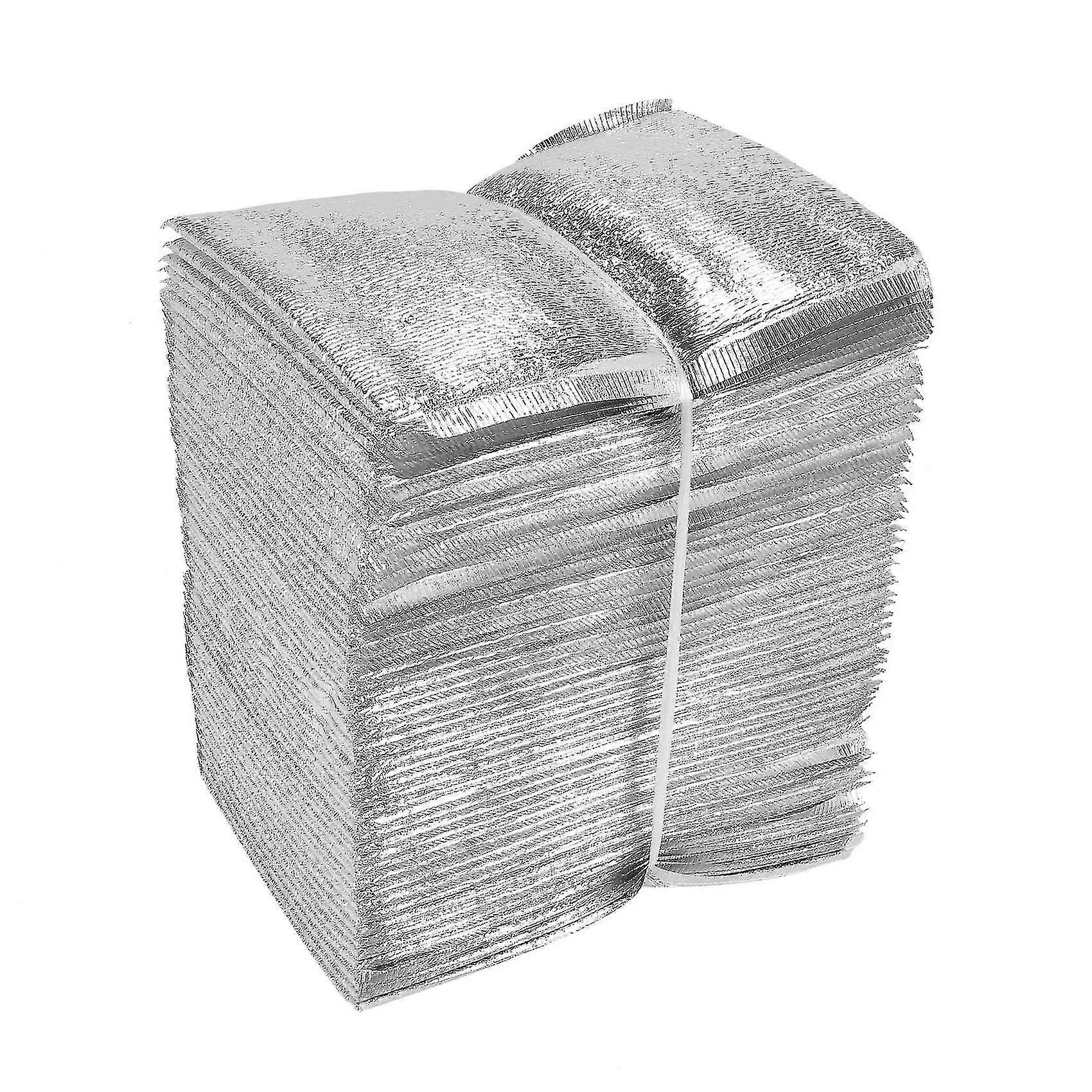 50 יחידות שקית צידנית צהריים בידוד מתקפל פיקניק נייד קרח חבילת מזון תרמית תיק משלוח מזון D