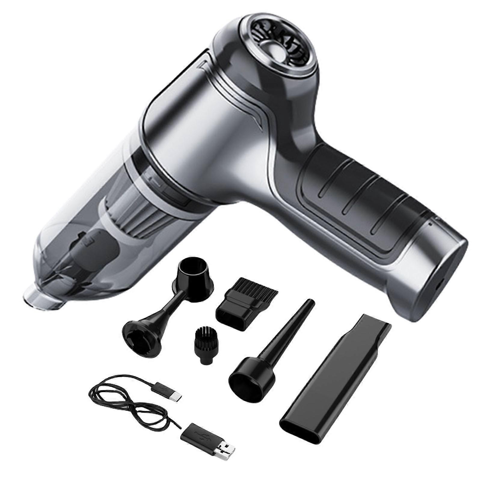 Portable High Power Handheld Wireless Air Blower Vacuum Cleaner Electric Cleaning Strong Suction Rechargeble Vehicle Use
