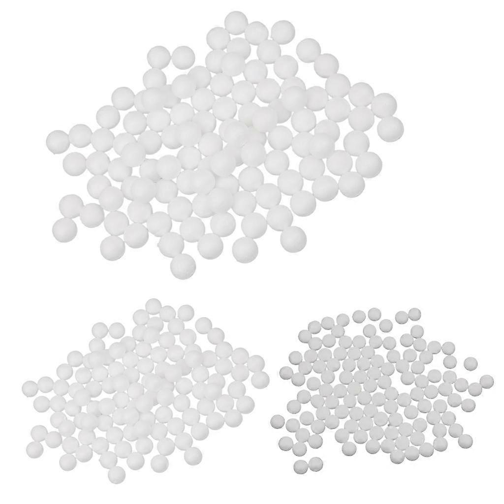 300 Pcs Micro Beads Foam Balls Slime Beads Mixed Size 15/20/ 27 mm