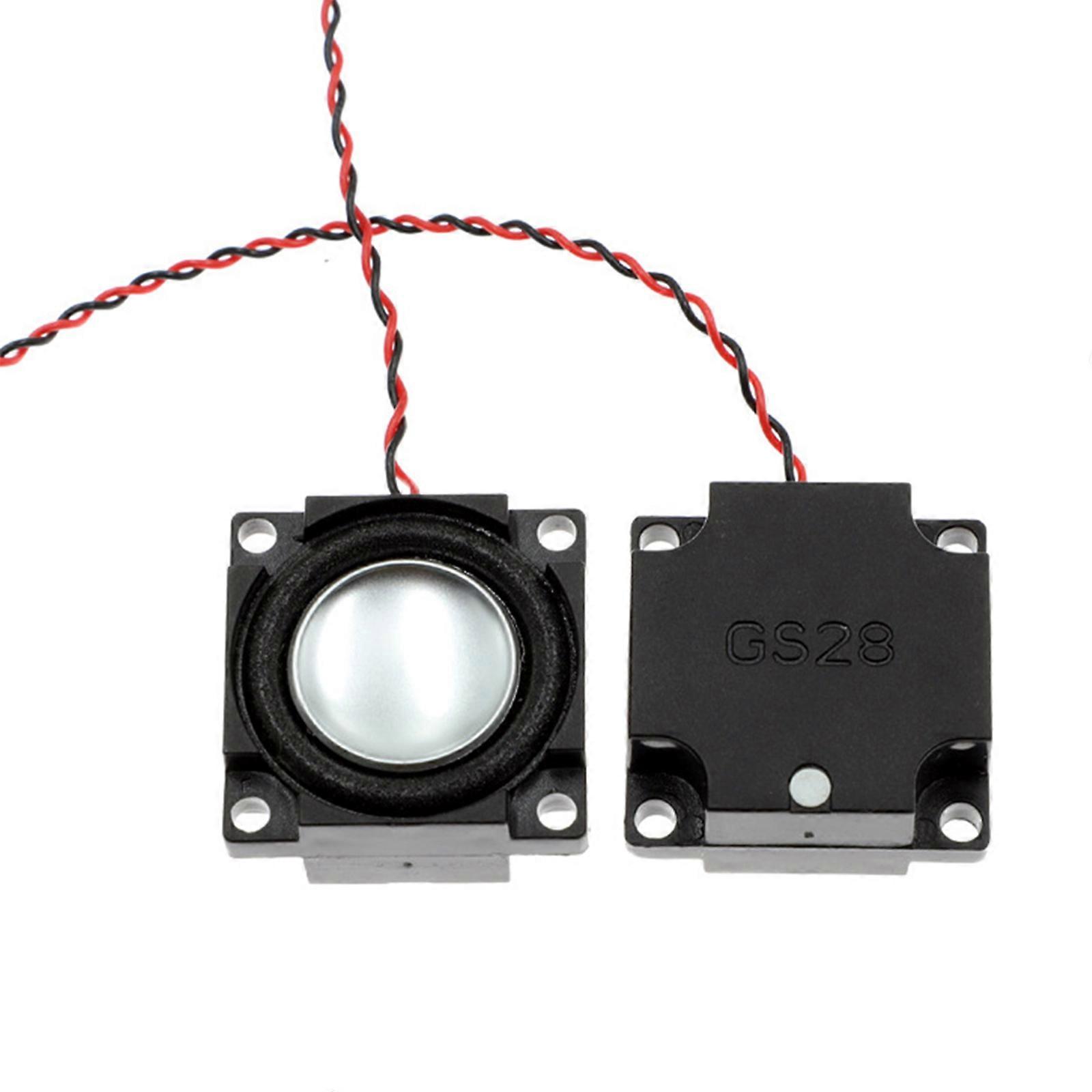 2pcs 28x28mm Paper Diaphragm Speakers Loudspeaker Accessory, Metallic Constructions, Paper Diaphragm for Improve Sound