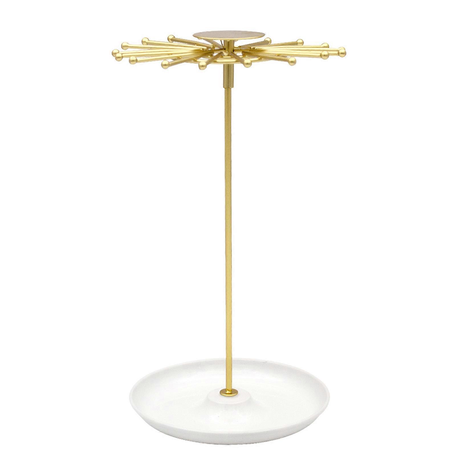 Space Efficient Jewelry Storage Stand Unique Round Base Accessories Holder Space Saving Accessory Showcase Rack