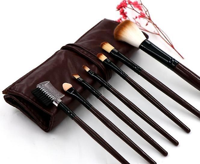 Make-up kartáče 7 dílů s case kávou