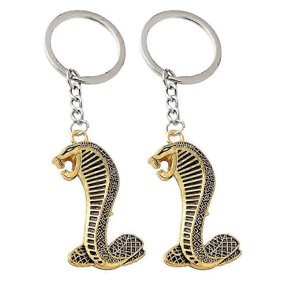 2 Pcs Creative Keychains Unique key Rings Decoration Crafted Key Pendants
