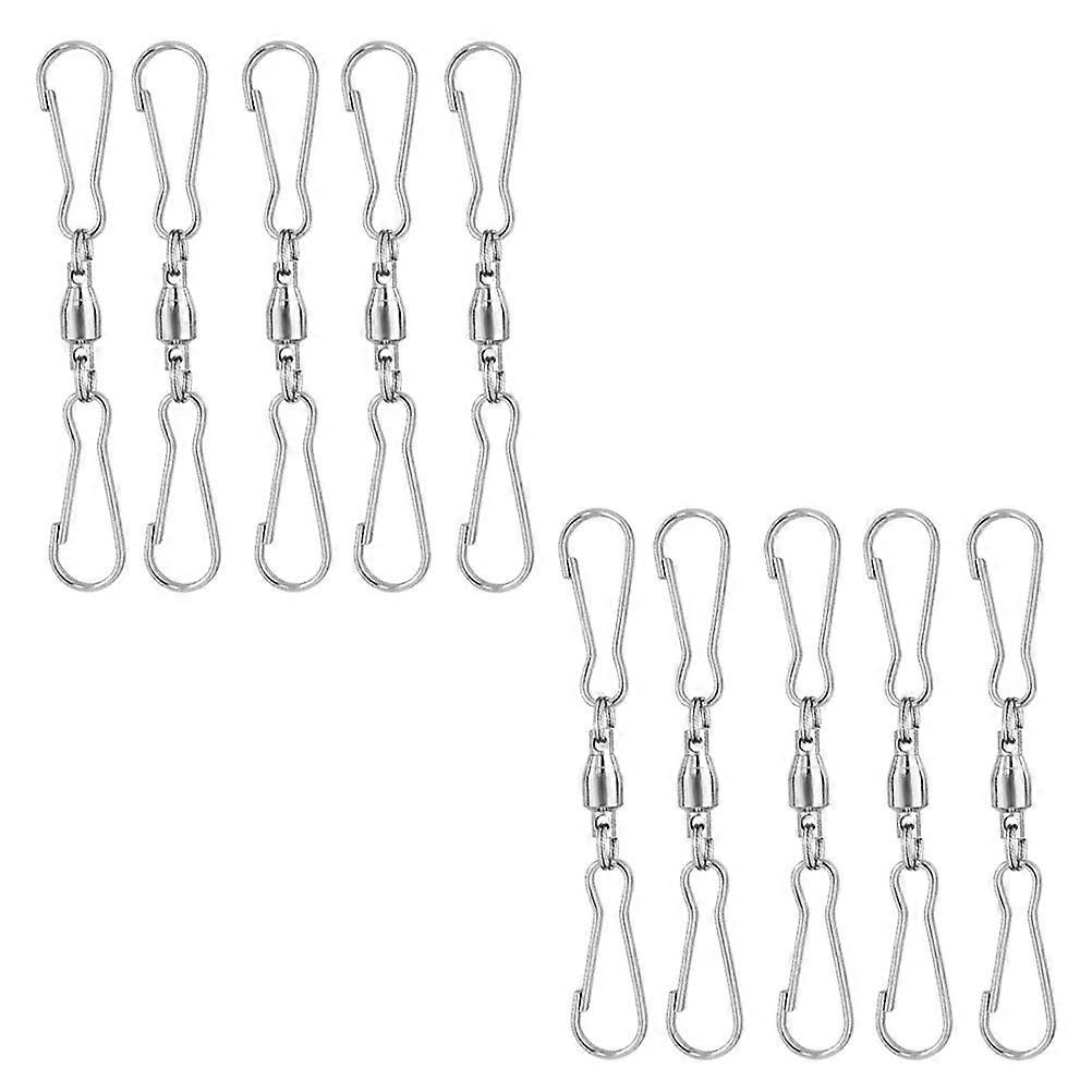 Bird Feeder Cage Hanging Swivel Dual Clips Durable Hanging Hooks Stainless Steel 360-Degree Rotation 20Pcs