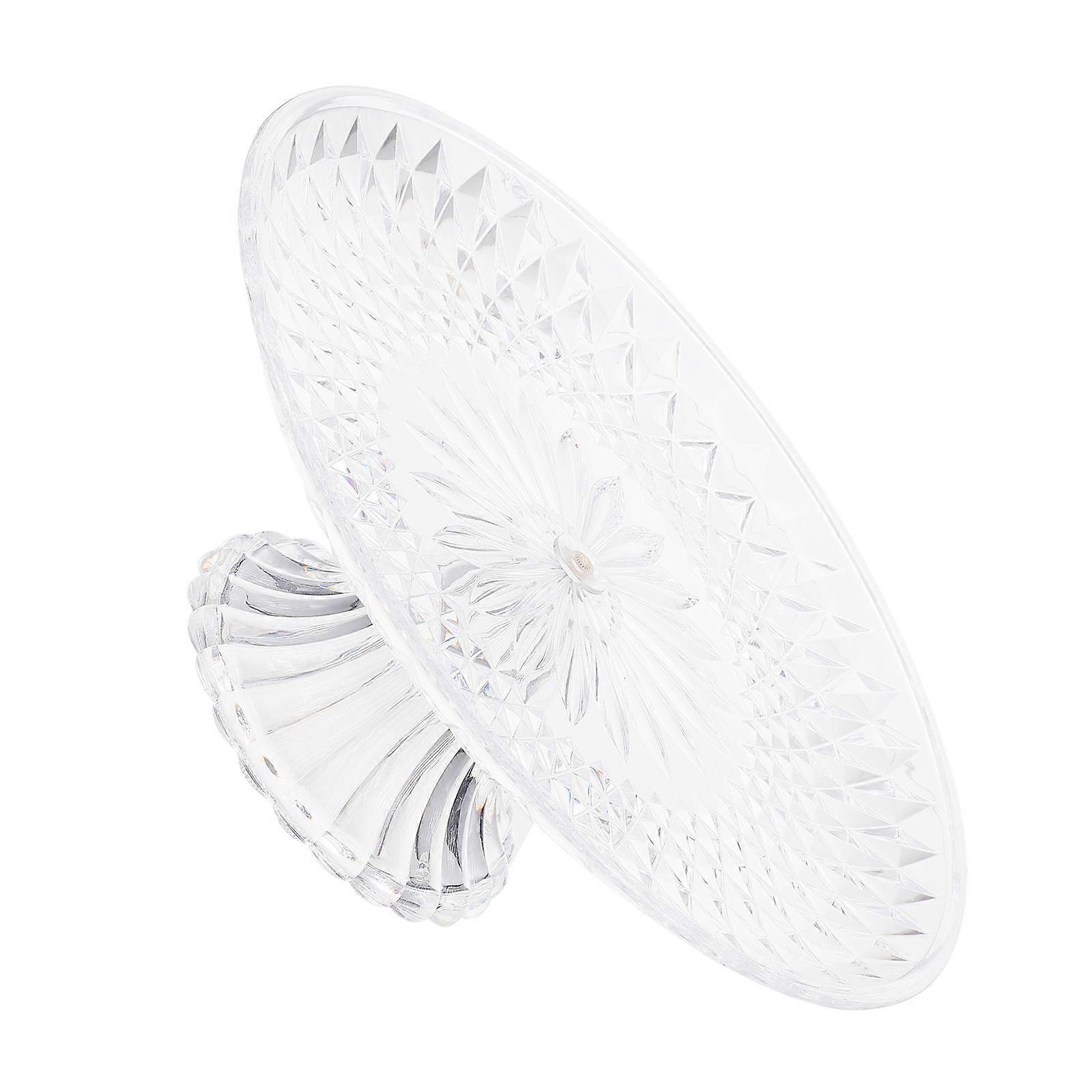 Transparent Acrylic Fruit Plate for Party Use Easy to Assemble Display Stand 30cm